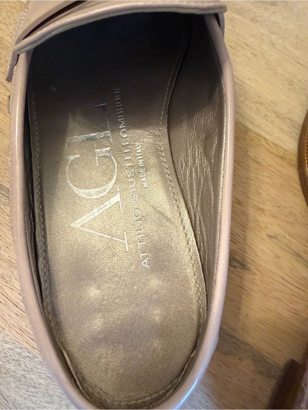 AGL Women's Slip-On Mules in Pale Pink Leather Size 36 1/2 - Picture 15 of 16